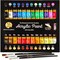 Acrylic Paint Set, 24 Colors (0.41oz / 12ml) with 3 Brushes – Perfect for Canvas, Paper, Wood, Rock, MDF, Ceramic & Fabric Painting
